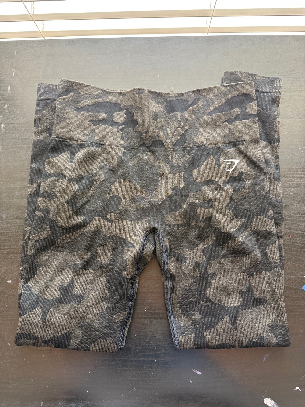 Gymshark woman’s Camo Leggings - Black & Gray